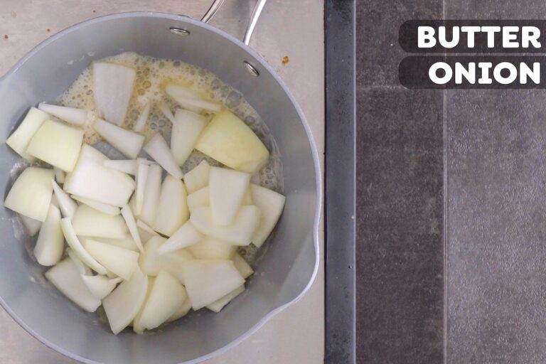Saute onion in butter or oil for 4-5 minutes until softened.