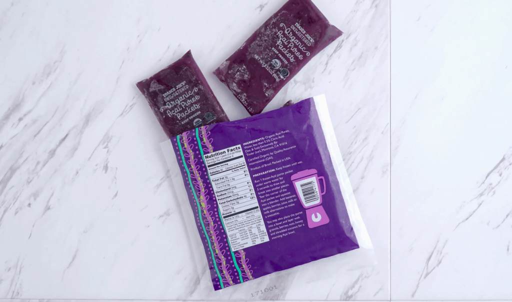 Acai Recipes, frozen acai, acai puree, acai smoothie recipe, trader joe’s acai, where to buy acai