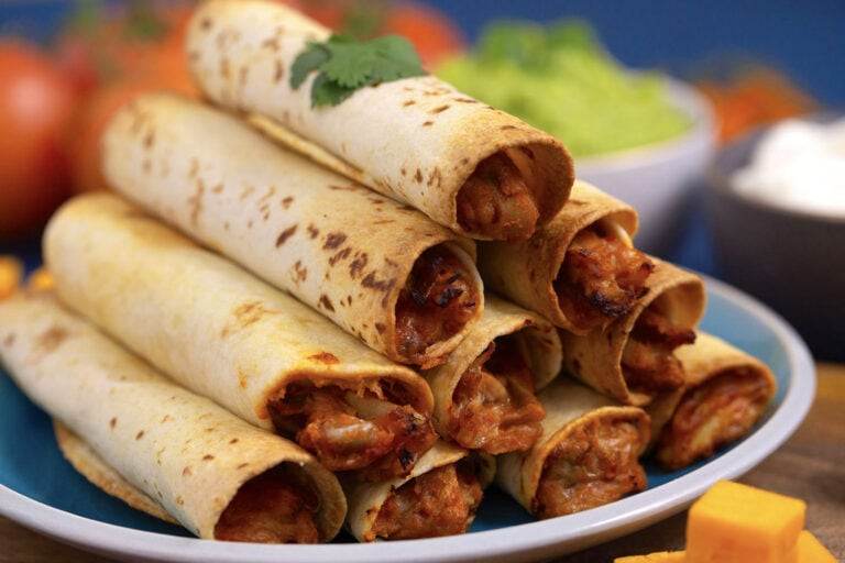 Air Fryer Chicken Flautas