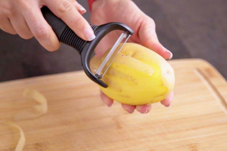 Optional: Peel potatoes if desired.