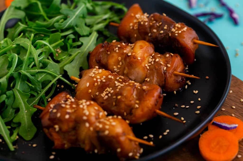 Air fryer chicken skewers
