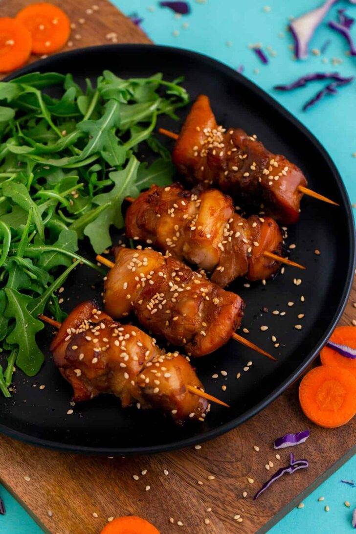 Air Fryer Teriyaki Chicken Skewers