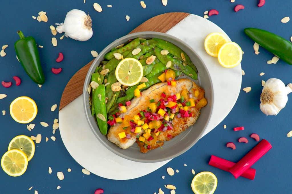 Healthy almond crusted tilapia, skillet dinners, almond parmesan crusted tilapia, healthy dinners for two, how to cook tilapia on stove, healthy tilapia dinner ideas, pan seared tilapia recipes, one pan meals for two, easy tilapia recipes