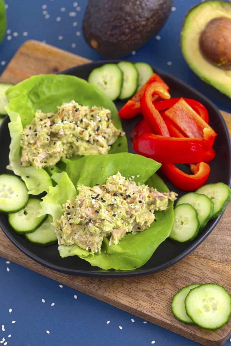 Tuna salad avocado instead mayo