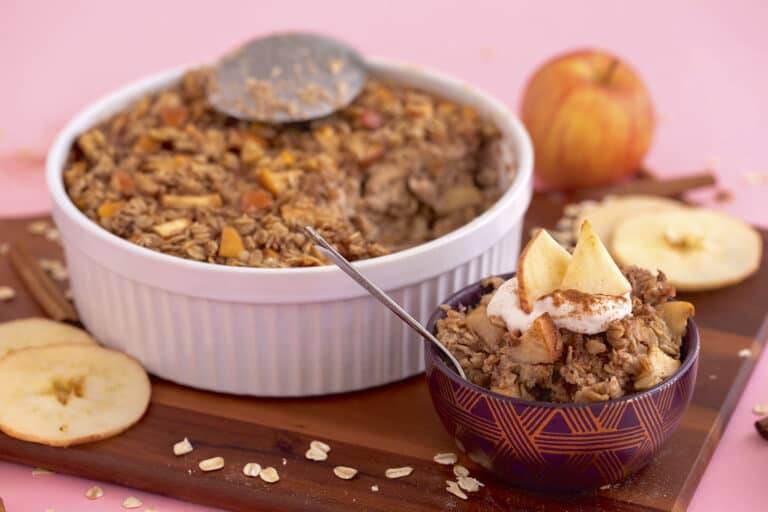 Healthy Baked Oatmeal with Apples