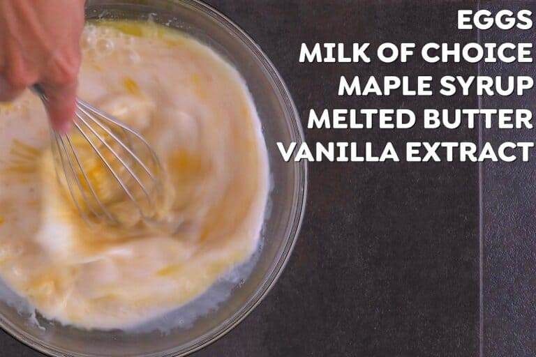 Separately, whisk together wet ingredients.