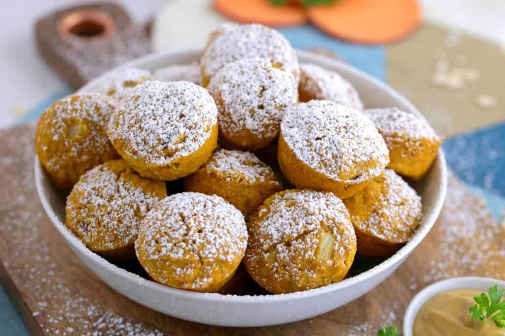 baked sweet potato hush puppies, healthy baked hush puppies, gluten free baked hush puppies, baked hush puppies recipe easy, fun thanksgiving appetizers