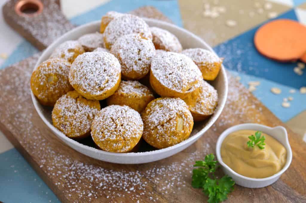 gluten free baked hush puppies, baked sweet potato hush puppies, baked hush puppies recipe easy, easy thanksgiving appetizers