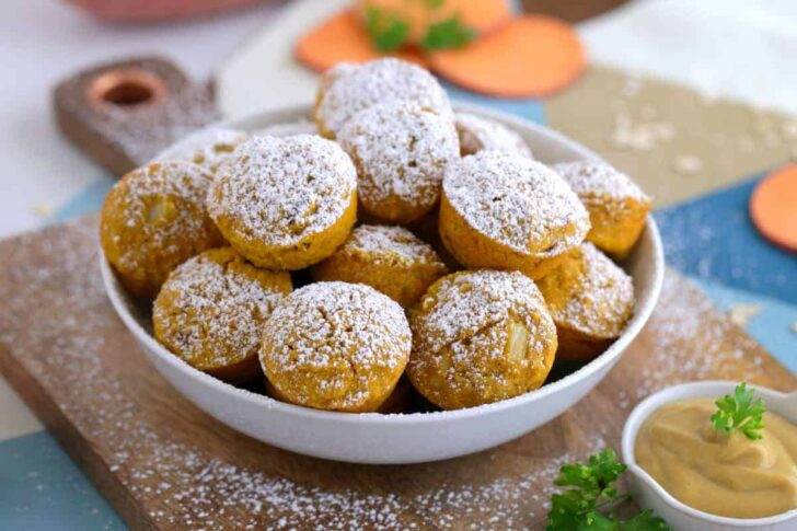 Baked Hush Puppies, baked sweet potato hush puppies, gluten free baked hush puppies, baked hush puppies recipe easy