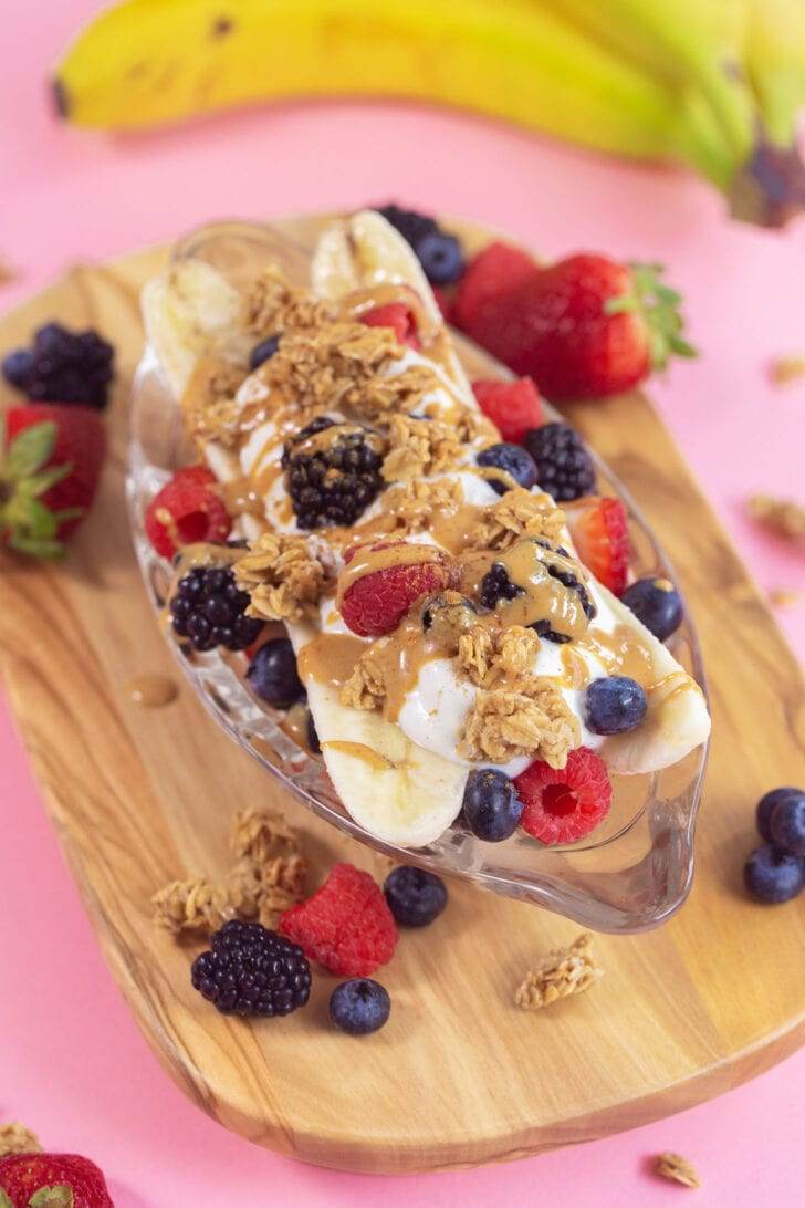 Banana Split Breakfast Parfait