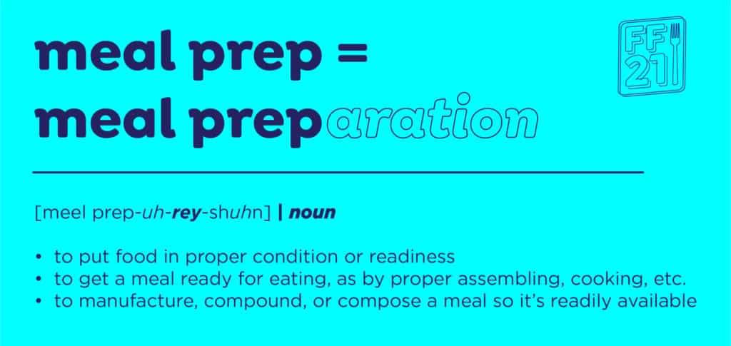 What is Meal Prep? Meal prep-aration