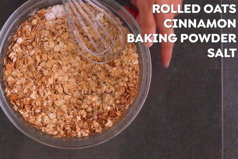 In a bowl, combine dry ingredients.