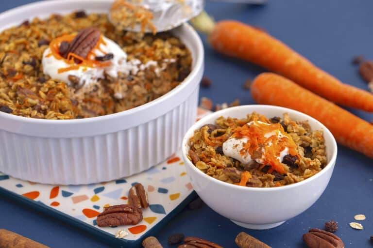 Carrot Cake Oatmeal Bake