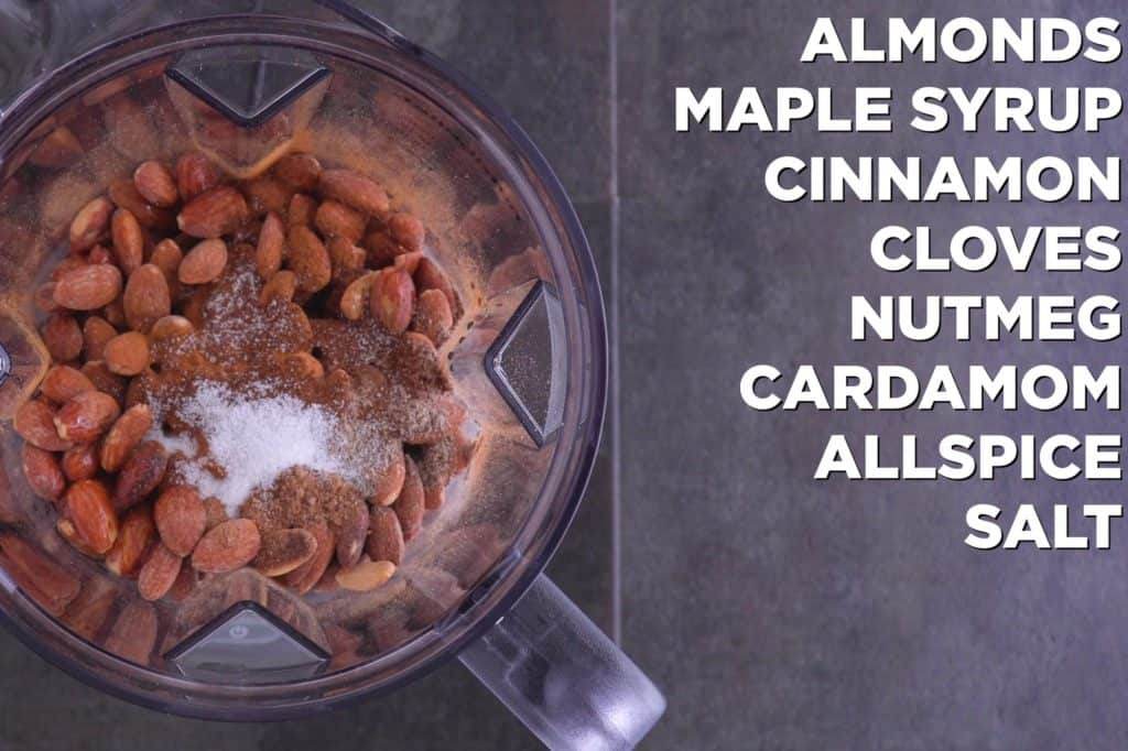 Chai Almond Butter Ingredients