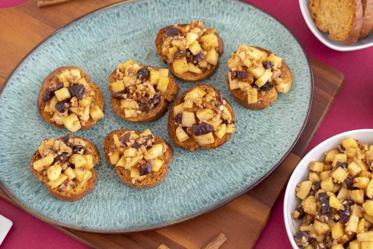 Charoset Crostini Appetizer