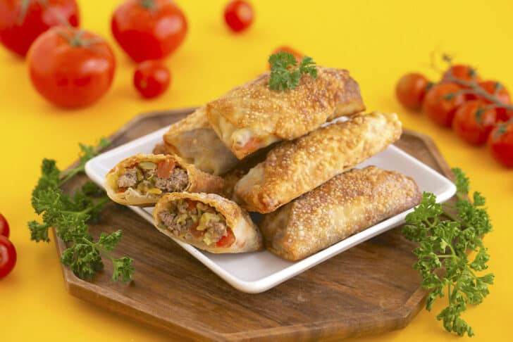 Cheeseburger Eggrolls Recipe