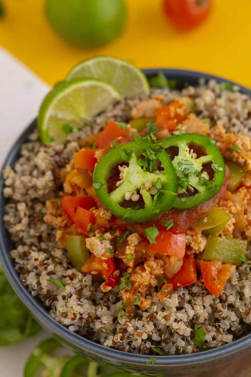 Chicken and Quinoa Burrito Bowl