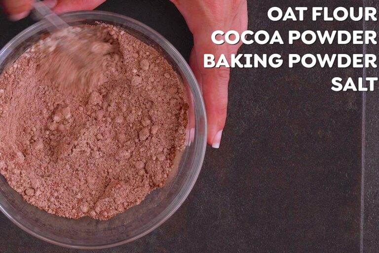 In a bowl, whisk dry ingredients together.