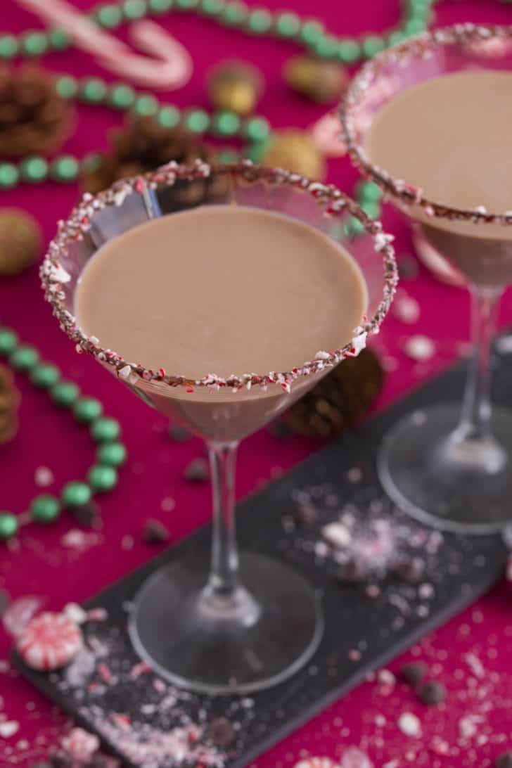Chocolate Peppermint Martini Mocktail