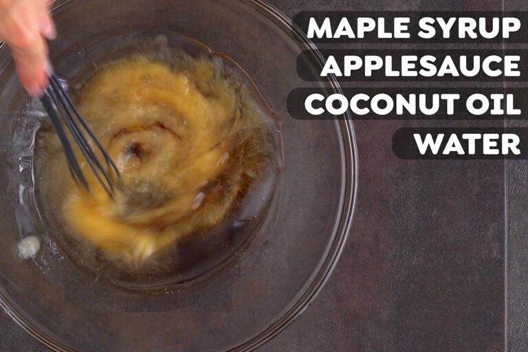Separately, whisk together wet ingredients.