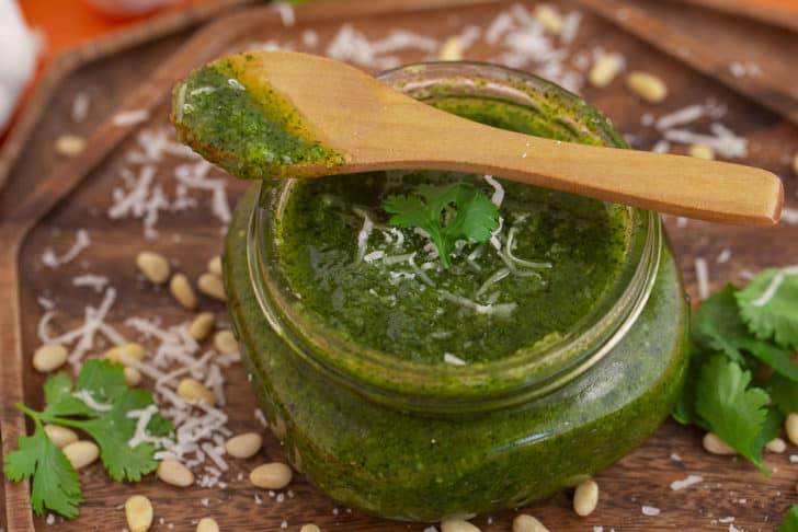 How to Make Homemade Pesto with Cilantro, Parsley or Basil