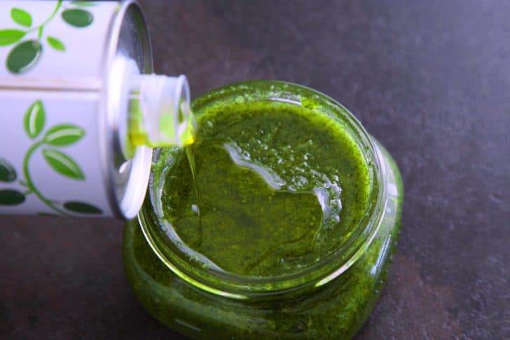 How do you preserve cilantro pesto