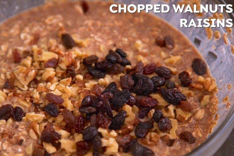 Stir dry ingredients into wet mixture until integrated, then fold in mix-ins.