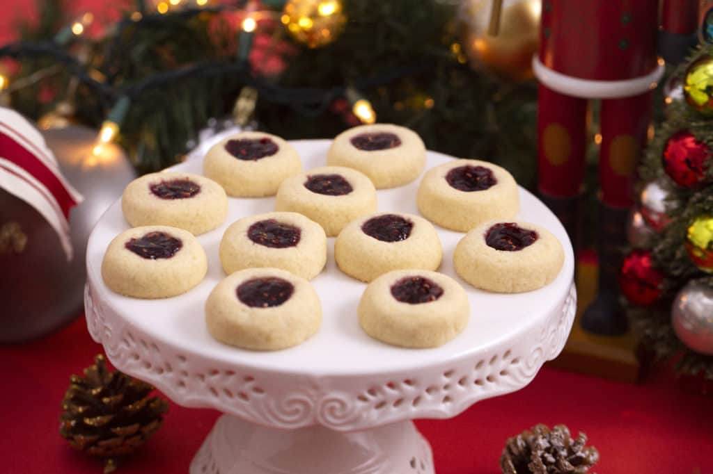 Raspberry Jam Thumbprint Cookies