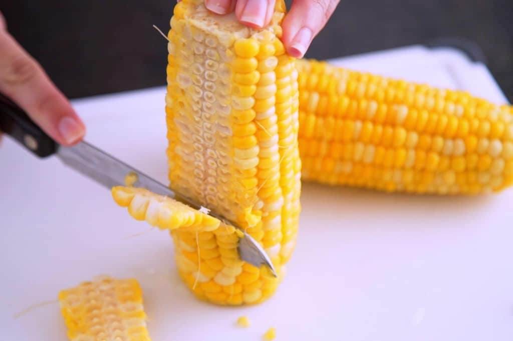 Cooking fresh corn on the cob