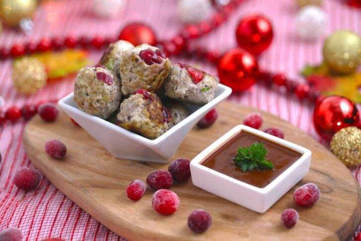 Cranberry Turkey Meatballs