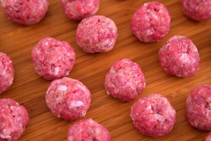 Using a 4-tsp scoop, yields 36 crockpot meatballs (1 oz each).