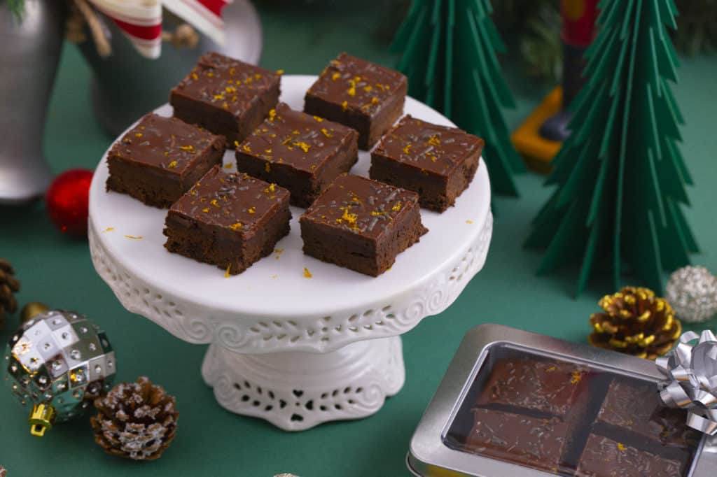Fudgy Dark Chocolate Orange Brownies