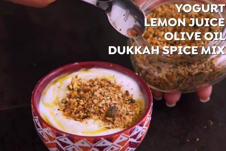 How to make Dukkah Yogurt Dip