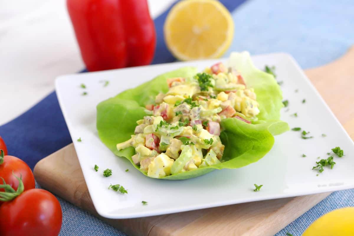 Easy Keto Snacks, keto egg salad, low carb egg salad, keto diet recipes, keto snack ideas