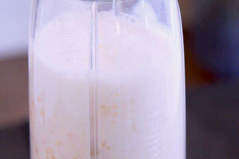 Blend until the texture is smooth with no chunks.