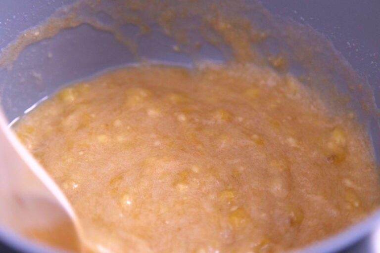 Stir regularly so the banana mixture doesn't burn.