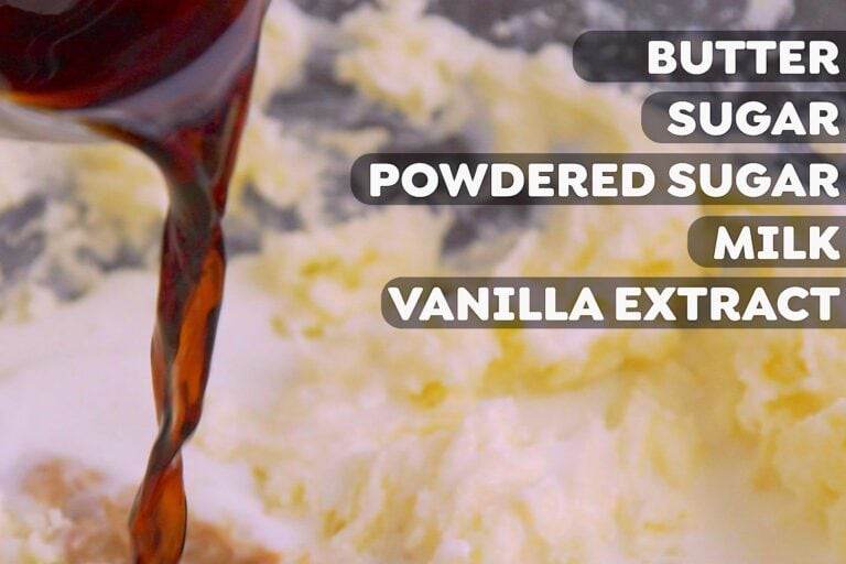 Once the mixture is integrated, add milk & vanilla.