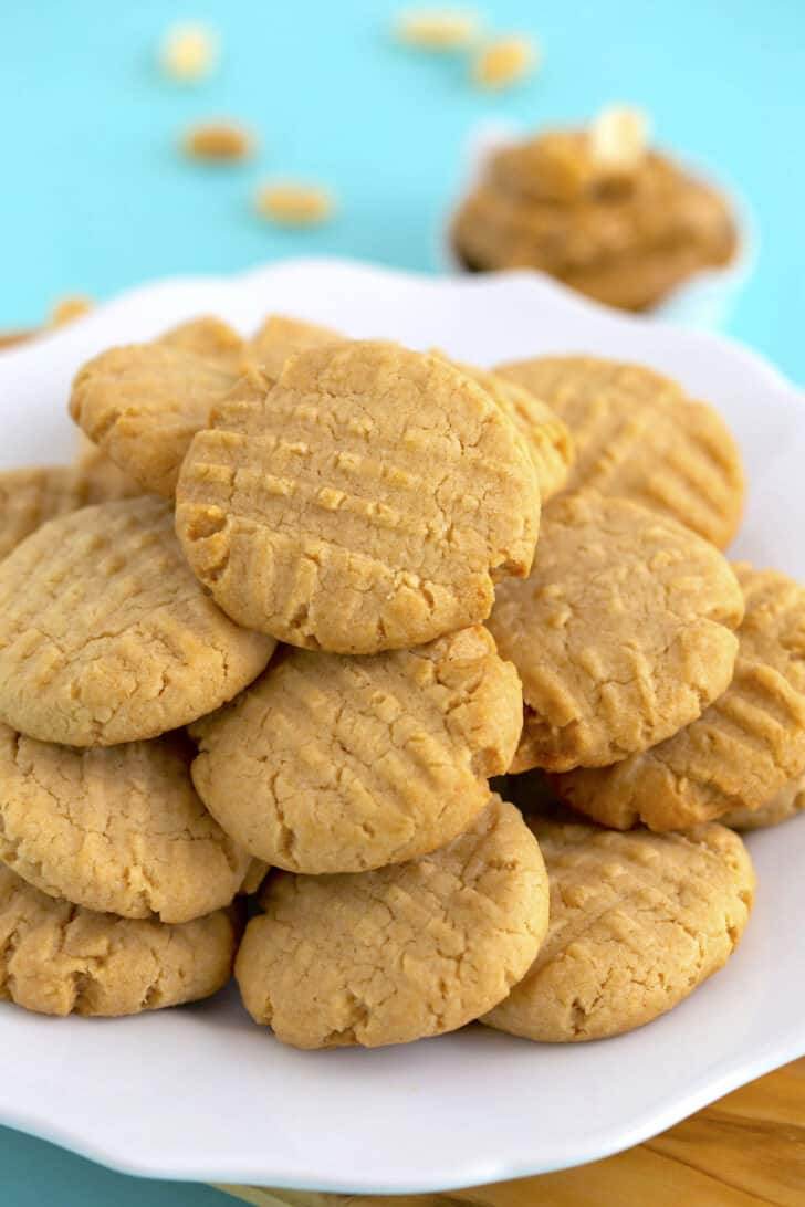 Eggless Peanut Butter Cookies