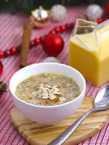 Eggnog Overnight Oats