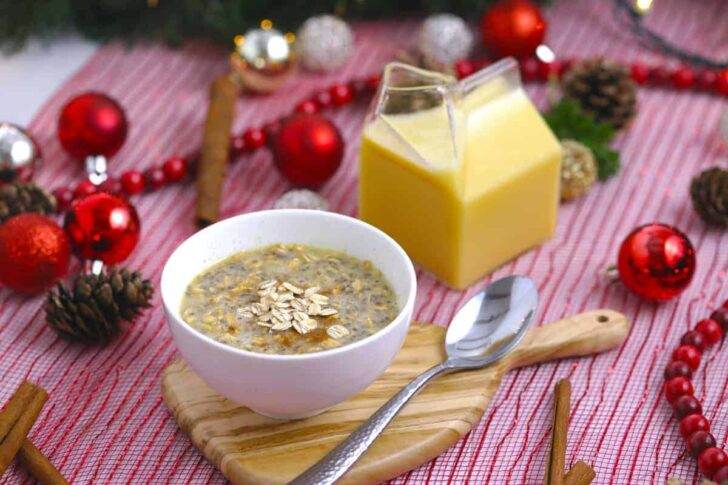 Eggnog Overnight Oats