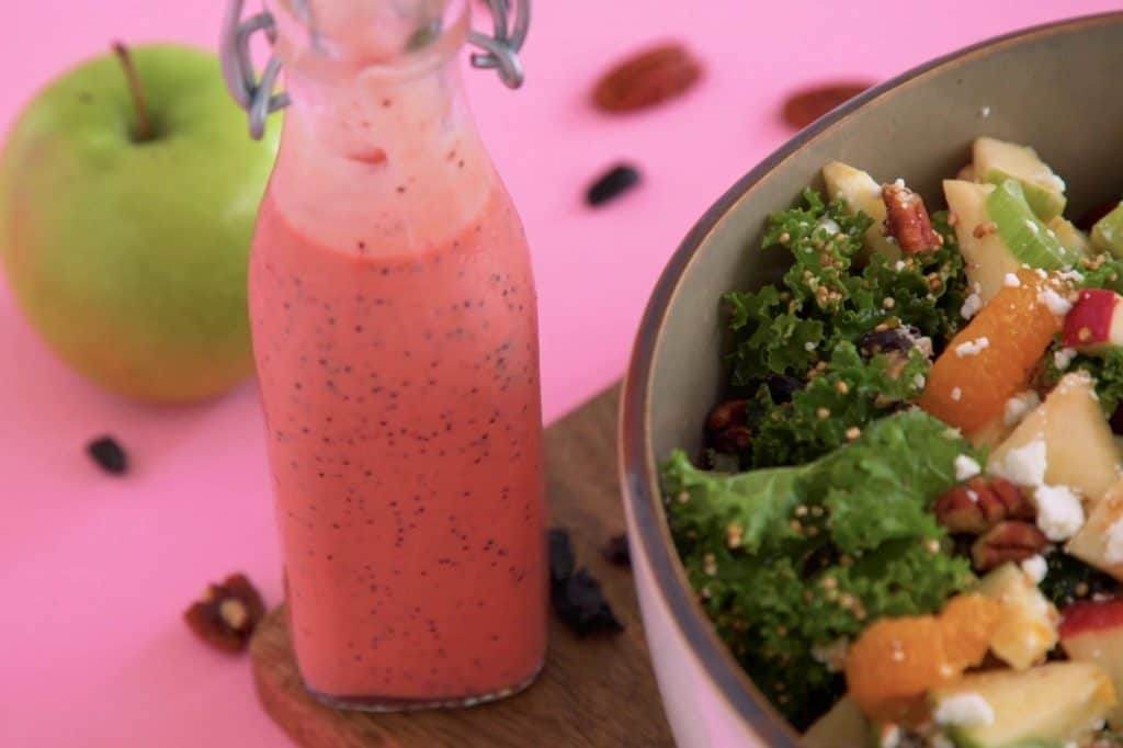 Raspberry Poppyseed Kale Salad Dressing
