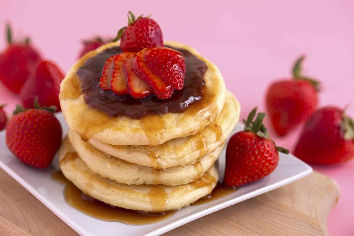 Homemade Vegan Pancakes no flax egg