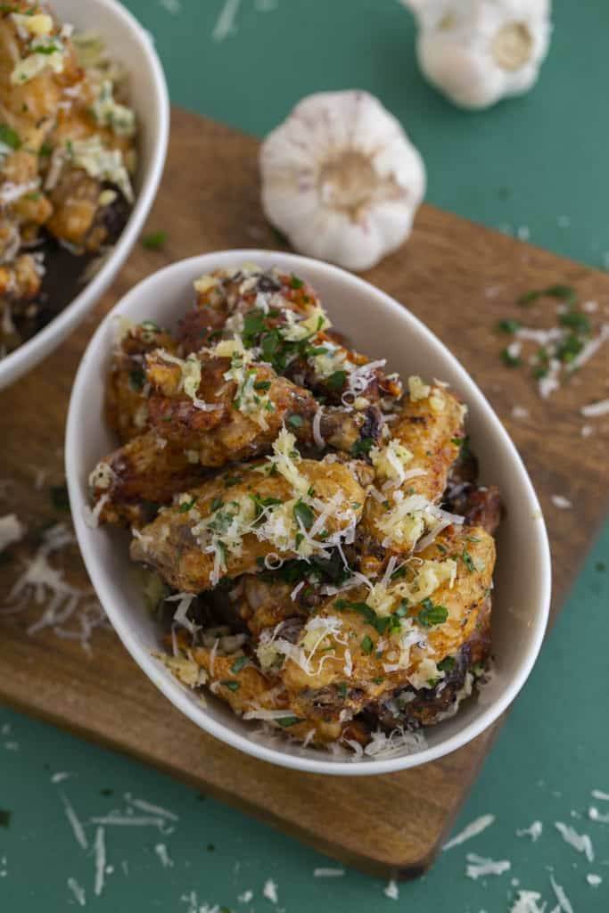 How to Make Garlic Parmesan Wings in Air Fryer or Oven