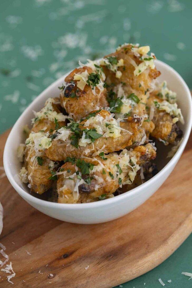 Garlic Parmesan Wings Air Fryer or Oven
