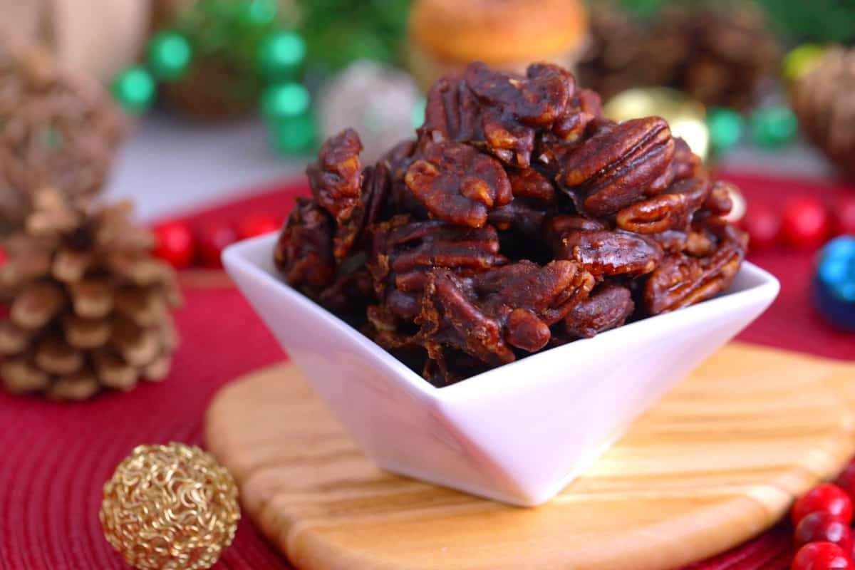 Glazed Pecans Recipe, how to make glazed pecans, cinnamon sugar pecans, sugar glazed pecans