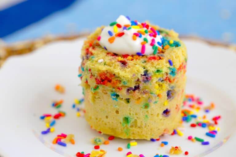 Healthy Mug Cake Recipes - Funfetti Mug Cake