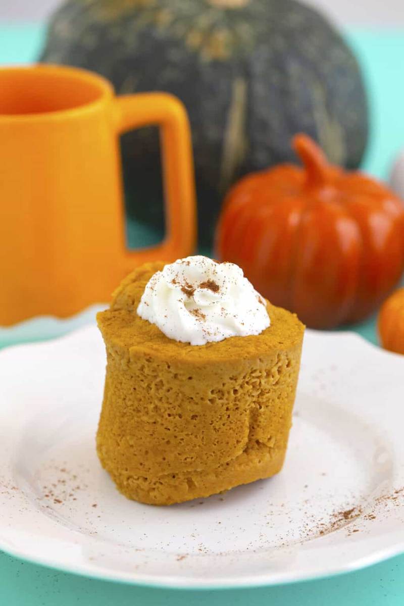 Healthy Mug Cakes with Oat Flour - Pumpkin Mug Cake