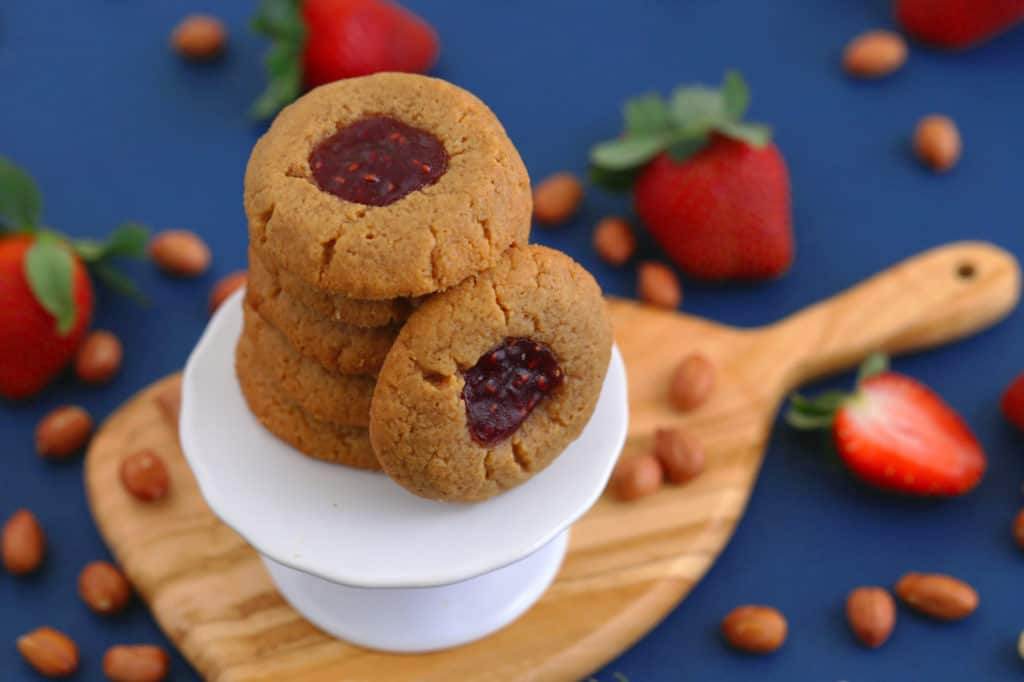 Peanut Butter Thumbprint Cookies