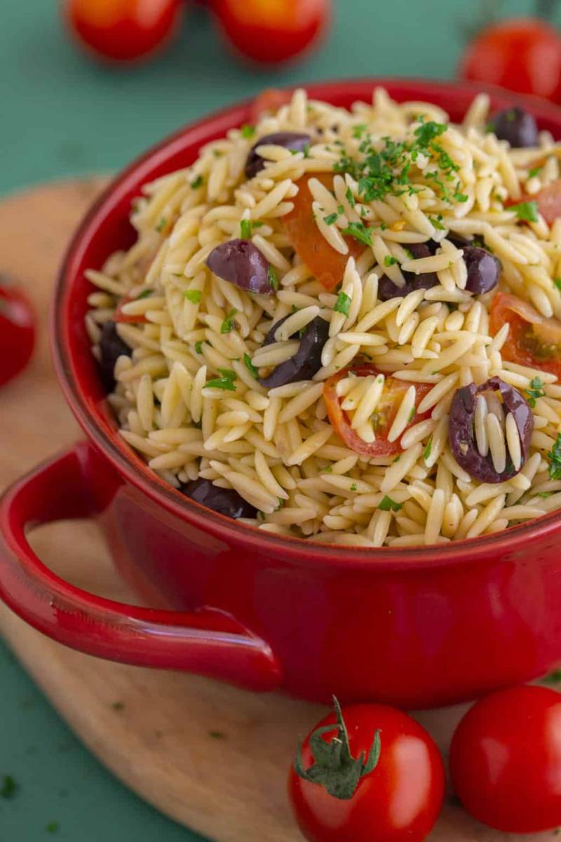 Mediterranean orzo salad recipe