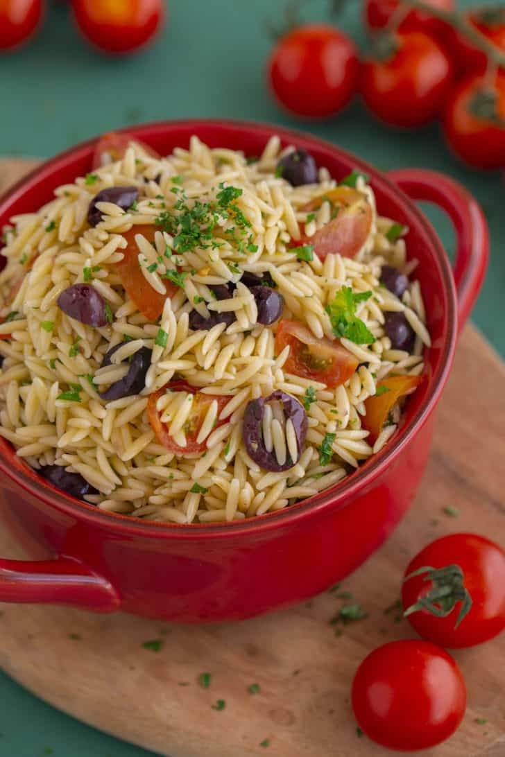Greek Orzo Pasta Salad Recipe